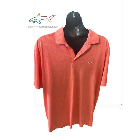 Greg Norman Creamsicle Orange Polo XXXL - Picture 3 of 6